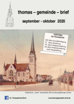 Gemeindebrief der Ev. Thomasgemeinde Erfurt von September bis Oktober 2020